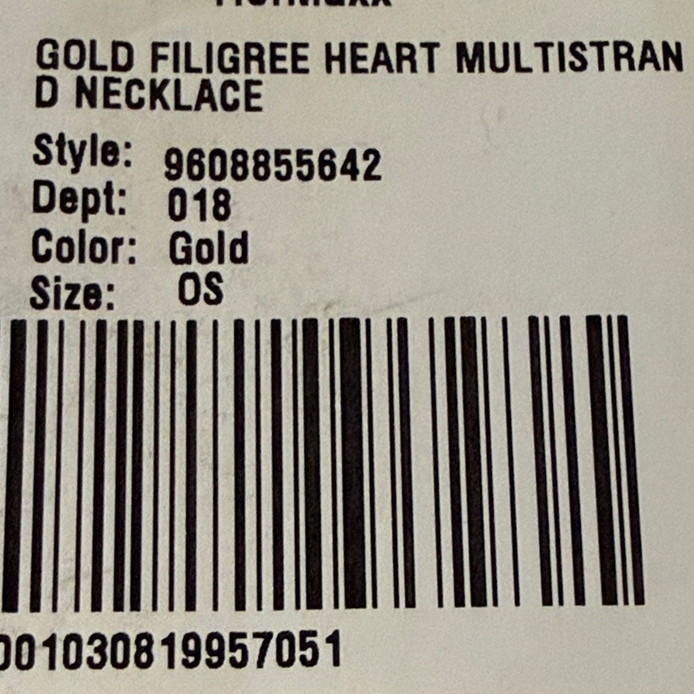 Kendra Scott Anna Gold Heart FiligreeMulti Strand Necklace/NWT - Picture 11 of 11